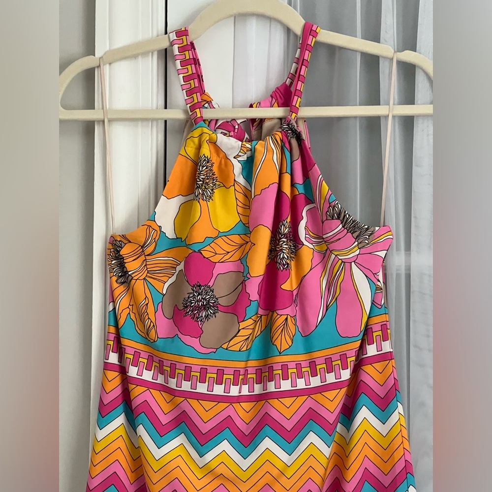 Trina Turk Summertime Bloom Vacaciones Mini Dress Size XS/2 - Picture 5 of 10